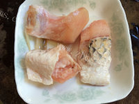 花生鱼蓉粥做法图解3)