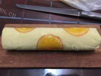 自制香橙蛋糕卷做法图解18)