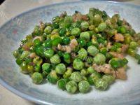 家常菜肉末炒豌豆