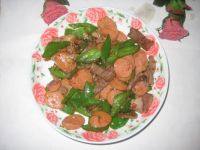 家常菜火腿炒青椒