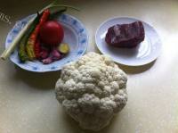 清香花菜烩黄牛肉做法图解1)