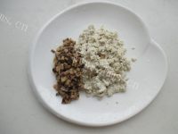 美味的豆腐香菇酿青椒做法图解4)