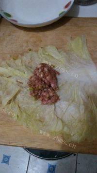 自制翡翠白菜卷做法图解4)