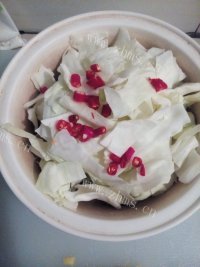 家常菜包菜粉条做法图解2)