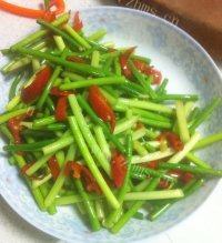 美味蒜苔炒牛肉做法图解6)