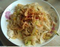 口感饱满的鸡蛋炒粉
