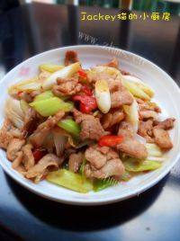 家常菜大葱炒肉片