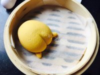 美味的懒蛋蛋屁股流沙包做法图解12)