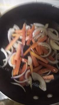 美味的鸡蛋抓饭做法图解5)