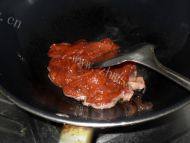 飘香的青椒炒肉片做法图解5)