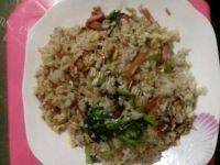 自己做的火腿鸡蛋炒饭