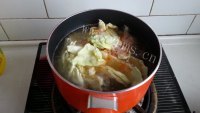美味的蔬菜肥牛汤做法图解6)