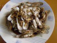 美味的爆炒蛏子做法图解7)