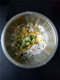 玉米煎饼做法图解2)