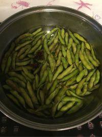 下酒菜盐水煮毛豆