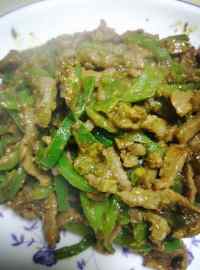 家常菜孜然炒肉