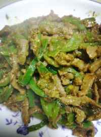 家常菜孜然炒肉