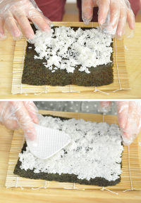 特下饭的紫菜包饭做法图解5)