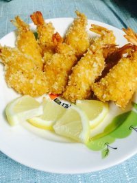 美味的凤尾虾做法图解3)