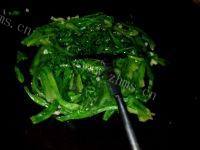 自己做的清炒油麦菜