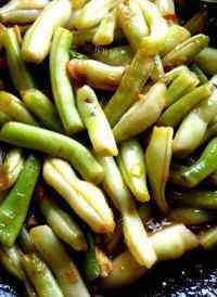 家常菜蒜蓉豆角做法图解6)