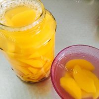 黄桃罐头做法图解9)