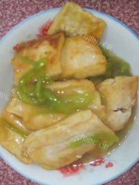 美味的香煎豆腐