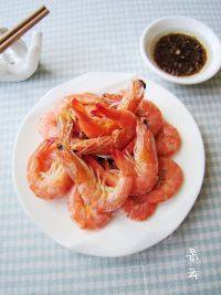 美味的清蒸对虾