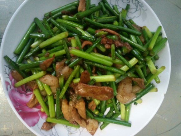 DIY肉炒蒜苔