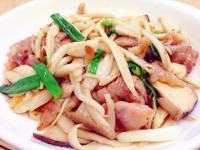 家常菜杏鲍菇炒肉丝