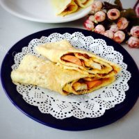 诱人的鸡蛋卷饼做法图解11)