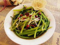 家常菜白灼茼蒿做法图解12)