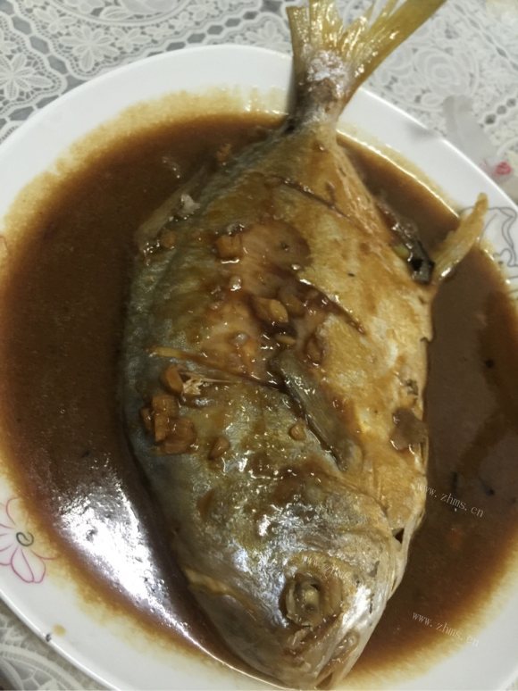咸甜适中的红烧鲳鱼