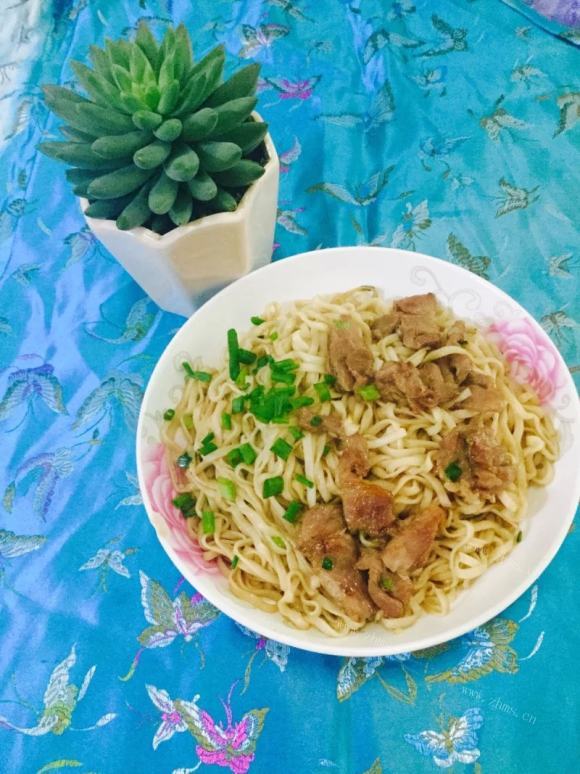 家常肉片炒面
