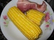 家常菜碎肉玉米做法图解1)