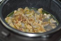 美味的筋头巴脑炖柿子做法图解6)