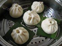 口感饱满的木耳肉包