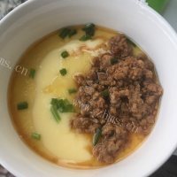 美味的肉末鸡蛋羹