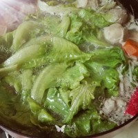 滋补猪骨浓汤涮火锅做法图解10)