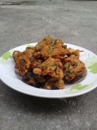 美味炸香菇红萝卜肉饼做法图解7)