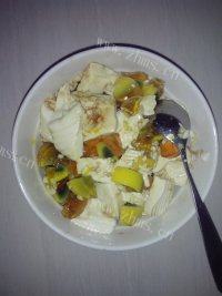 美美厨房之皮蛋拌豆腐做法图解6)
