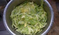 豆豉圆白菜炒粉条做法图解2)