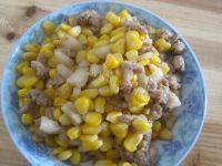 玉米炒肉末