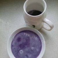 亲子美食紫薯泥紫薯汁的做法图解九