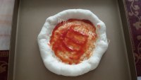 自制土豆香葱披萨做法图解9)