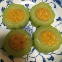 色味俱佳的金麦酿苦瓜做法图解7)
