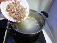 生菜鸡肉粥做法图解5)