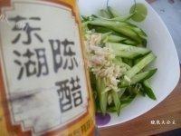 家常菜凉拌黄瓜条做法图解6)