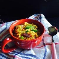 美味营养的咖喱炒饭做法图解8)