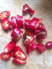 家常辣椒油菜做法图解3)